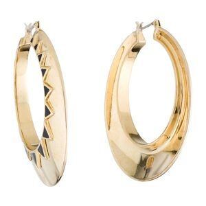 House of Harlow 1960 Gold Tone Hoop Earrings